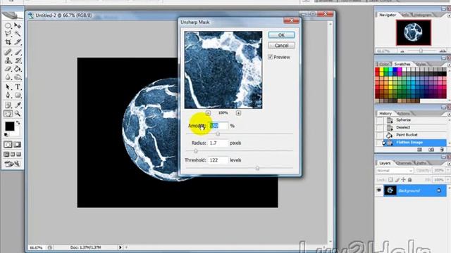 Exploding Planet Effect Using Photoshop смотреть онлайн