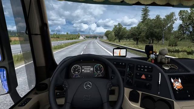 Euro Truck Simulator 2 | ETS2 1.43 | Mercedes Actros MP3 смотреть онлайн