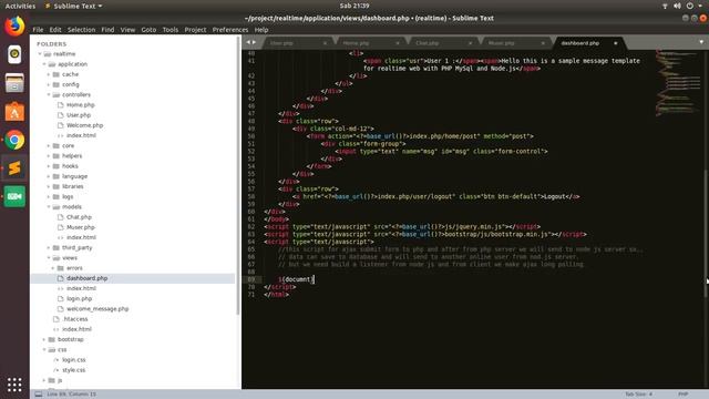 Create a Realtime Web with Apache, Php, Mysql, and Node JS-4. Create ajax submit form chat [Part 4] смотреть онлайн