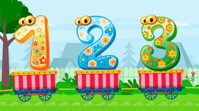 NUMBERS SONG - Learn To Count From 1 To 10 | Ten Little Numbers Train | YippiBox Nursery & Kid Song