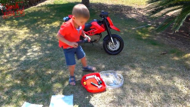 Dima Unboxing The Power Wheels - Ride On New Sport Bike Ducati