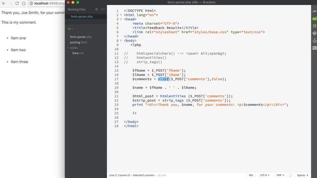 36 php - string html functions смотреть онлайн
