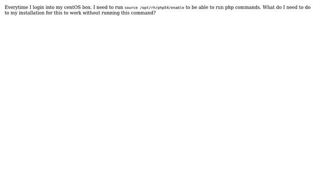 Unix & Linux: Activate PHP commands on login смотреть онлайн