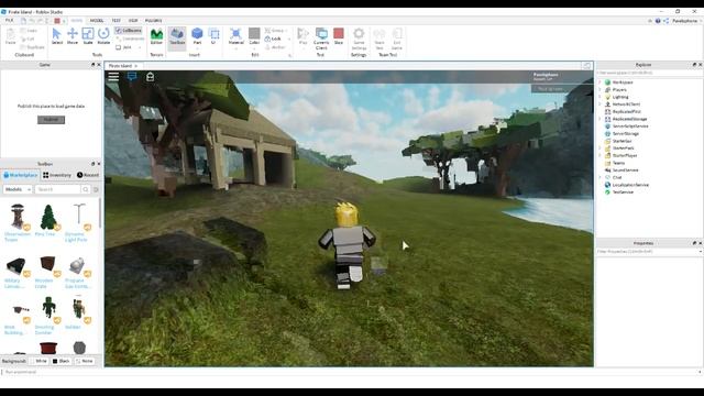 Roblox Studio Урок 0 - Остров Пиратов. Создание персонажа. смотреть онлайн