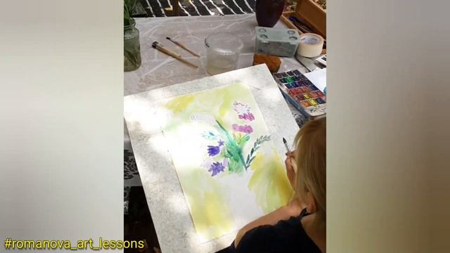 Summer art lessons for children / летние занятия для детей #romanova_art_lessons смотреть онлайн