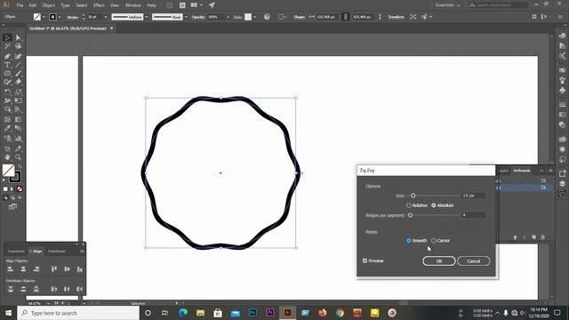 How-to create wavy circle in Adobe illustrator смотреть онлайн