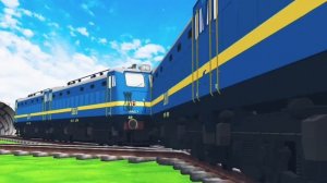 踏切に立ってはいけません【電車】あぶない電車 空中 6 TRAIN Crossing ? Fumikiri 3D Railroad Crossing Animation #3