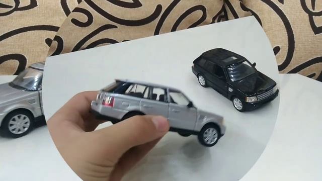 Обзор Модель машины PANGE ROVER SPORT KINSMART масштаб 1:38 смотреть онлайн
