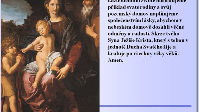 Sv. Rodiny - Církevní kalendář (Religious calendar) смотреть онлайн