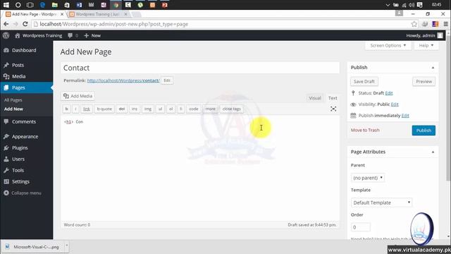 Wordpress basic to advance training 2016 | How to Change WordPress theme | add pages | Lesson 06 смотреть онлайн