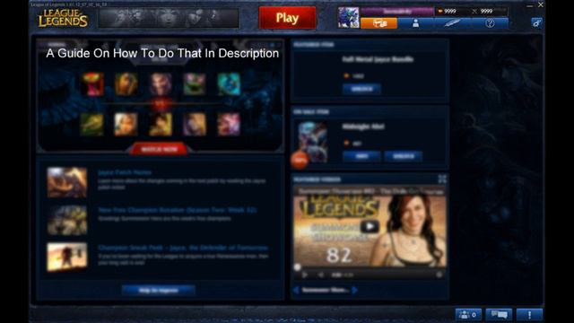 Leauge of Legends IP + Rp Hack New Patch.. смотреть онлайн