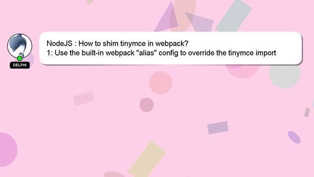 NodeJS : How to shim tinymce in webpack? смотреть онлайн