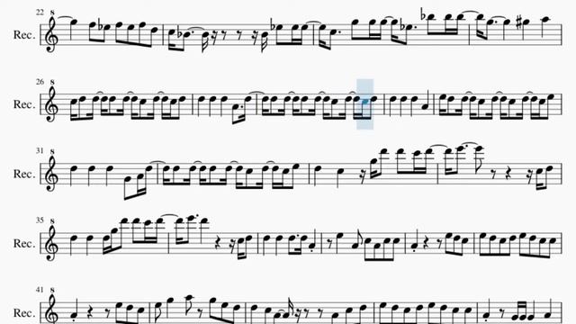 Recorder Sheet Music: How to play Can't Stop The Feeling by Justin Timberlake смотреть онлайн