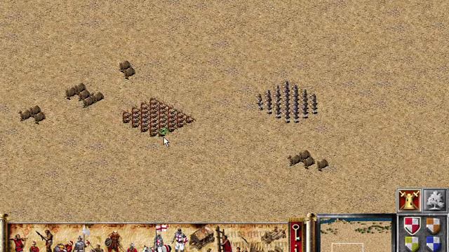 STRONGHOLD CRUSADER fight between spare and crossbowmen смотреть онлайн