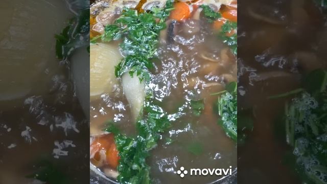 Постный грибной суп?? Всем приятного аппетита и хорошего настроения!