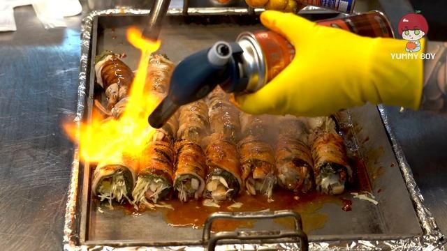 서문야시장 ㅣ 야채 뚱땡 삼겹말이 ㅣ Vegetables Pork Roll ㅣ 대구 길거리 음식 ㅣ Korean Street Food