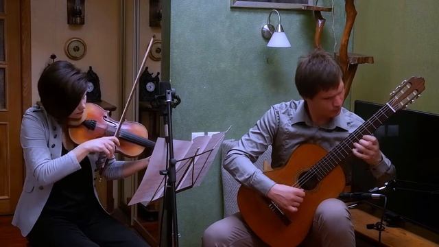Nightclub 1960 - Astor Piazzolla Guitar and Violin. Дуэт гитара и скрипка смотреть онлайн