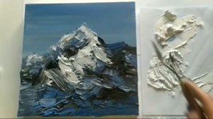 МАСТЕР-КЛАСС реалистичные горы фактурной пастой, акрилом, мастихином СВОИМИ РУКАМИ #ЛюдмилаЛиповска