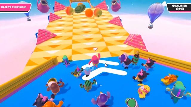 CARRERA DE OBSTÁCULOS DE PLASTILINA EN FALL GUYS BATTLE ROYALE!! смотреть онлайн