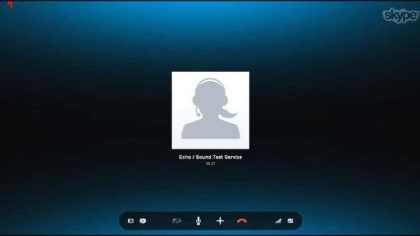 Echo / Sound Test Service Skype
