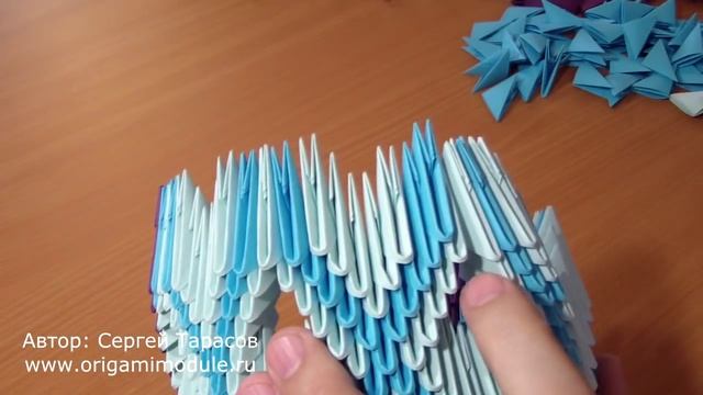 Модульное оригами лебедь. Modular origami Swan. Лебедь оригами. часть 3 смотреть онлайн