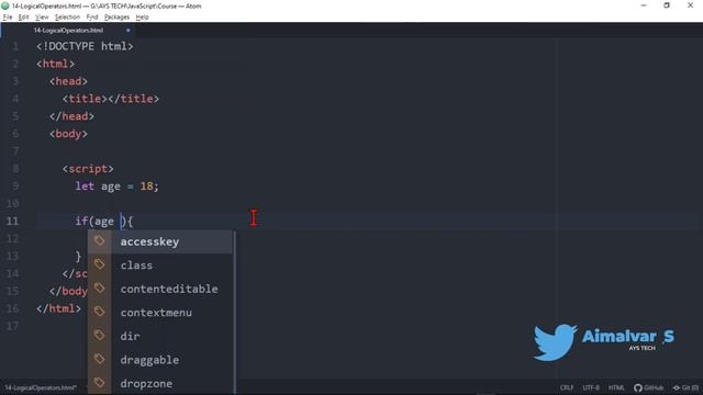 14. Logical Operators in JavaScript | JavaScript | JavaScript in Pashto смотреть онлайн