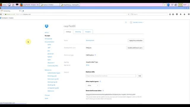 upload a file to Dropbox from a Raspberry Pi via Python смотреть онлайн