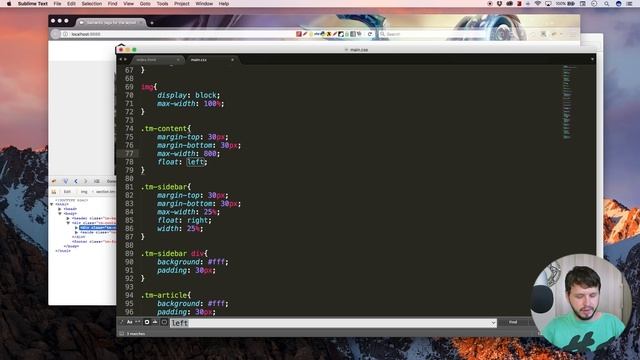HTML5 and CSS3 beginner tutorial 33 - Creating a simple website layout part 4 смотреть онлайн