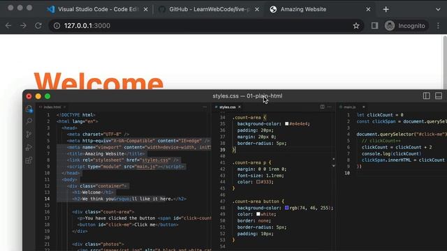 Make VS Code Act Like CodePen (Live Preview As You Type) смотреть онлайн