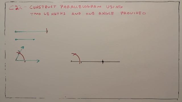 C22--Construct a Parallelogram with Two Lengths and One Angle смотреть онлайн