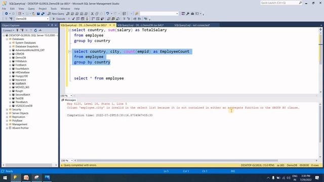 #13 SQL GROUP BY & Having Clause in Telugu | SQL Full Course in Telugu| Group BY & Having Clause SQ смотреть онлайн