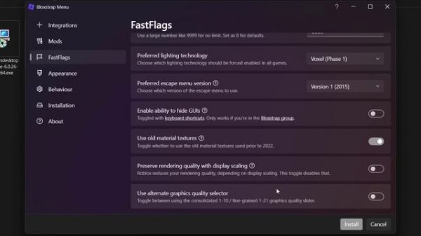 BLOXSTRAP FOR ROBLOX! Full Review & Setup! (Mods, Fps Un-locker, Fonts, Cursors, Graphics Settings)