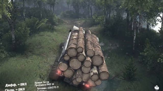 SpinTires Ураз Самосвал с Ямз двиглом смотреть онлайн