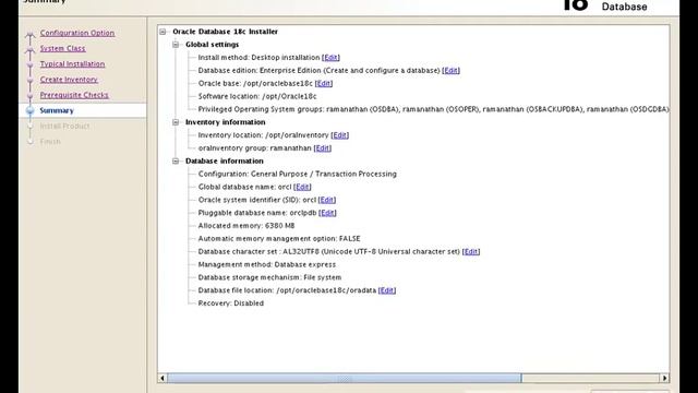 Oracle Database 18c Installation on Redhat Enterprise Linux 6.9 смотреть онлайн