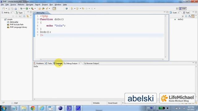 Functions in PHP are not Case Sensitive смотреть онлайн