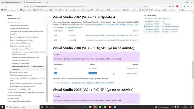 Como Descargar Microsoft Visual C++ 2010 español | | Windows 7/8/10 | 32 y 64 BITS смотреть онлайн
