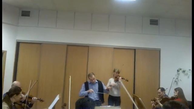 Rehearsal: Olga Sidoruk, Yury Karavaev, Belarusian State Chamber orchestra смотреть онлайн