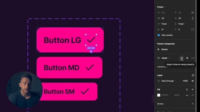 Figma Component Properties made SIMPLE (Variants, Boolean, Text, Instance) смотреть онлайн