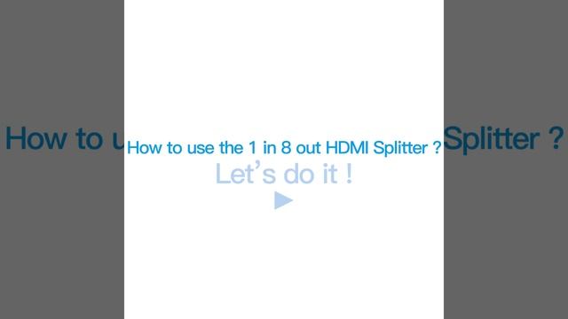 Vention 1X8 HDMI Splitter смотреть онлайн