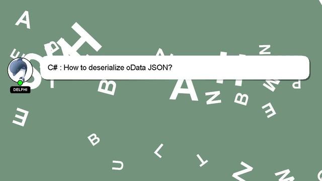 C# : How to deserialize oData JSON? смотреть онлайн