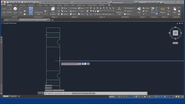 Autodesk: AutoCAD Mechanical Construction Lines creation and use смотреть онлайн
