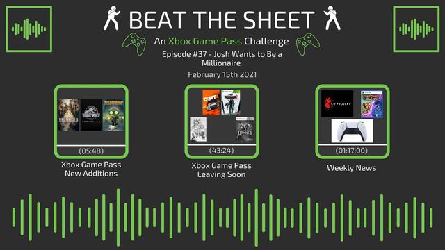 Beat The Sheet - An Xbox Game Pass Challenge #37 - Josh Wants to Be a Millionaire (Audio Show) смотреть онлайн
