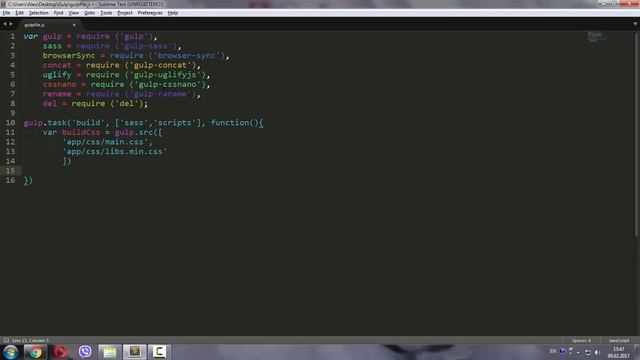 Уроки Gulp.js #8 | Сборка и продакшен проекта смотреть онлайн