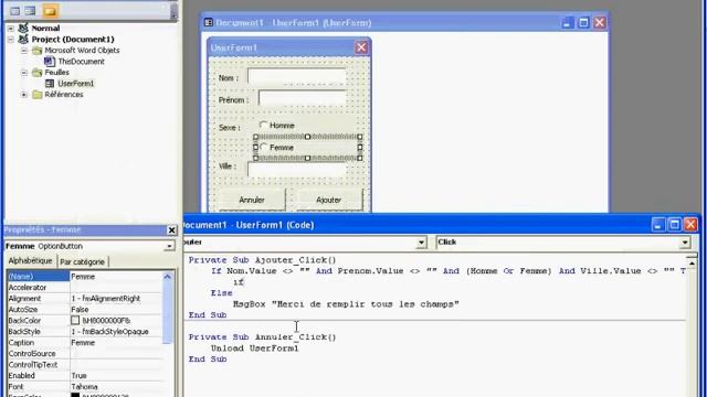 Word - VBA : Les formulaires d'insertion смотреть онлайн