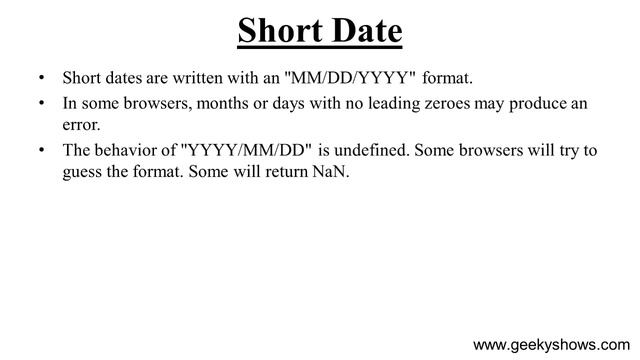 Short Date in JavaScript (Hindi) смотреть онлайн