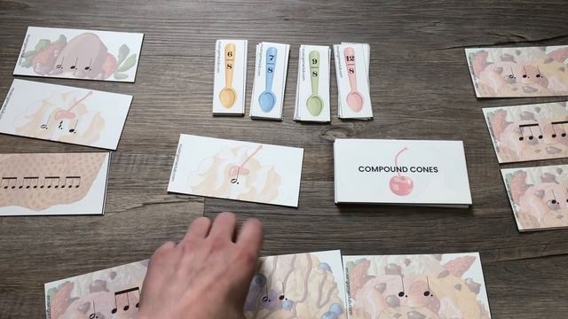 How to Play Compound Cones Rhythm Stacking Game as a Card Game with group piano lessons смотреть онлайн