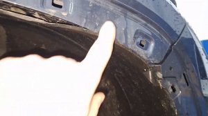 Снятие накладки крыла переднего, замена брызговика Hyundai Tucson NX4