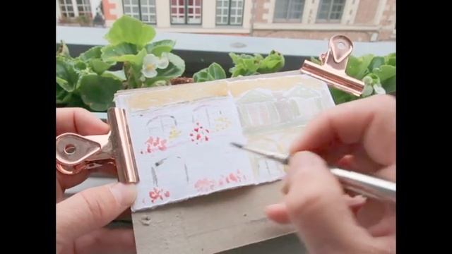 Watercolor Sketch: Tiny Windows in France смотреть онлайн