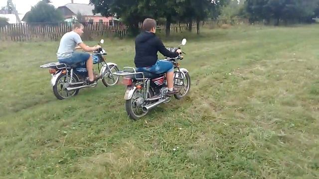 Короткая гонка " ALPHA 72 vs Virago 110" смотреть онлайн