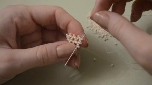 Кружевные серёжки из бисера. Бисероплетение. Мастер класс